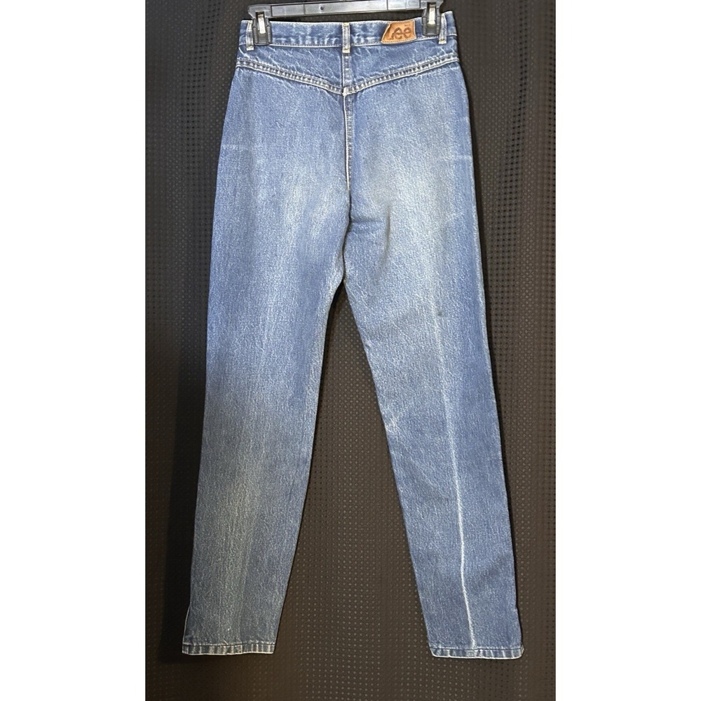 Vintage Lee Jeans Women's High Rise Bareback Tapered Scovill Zipper USA Sz 9